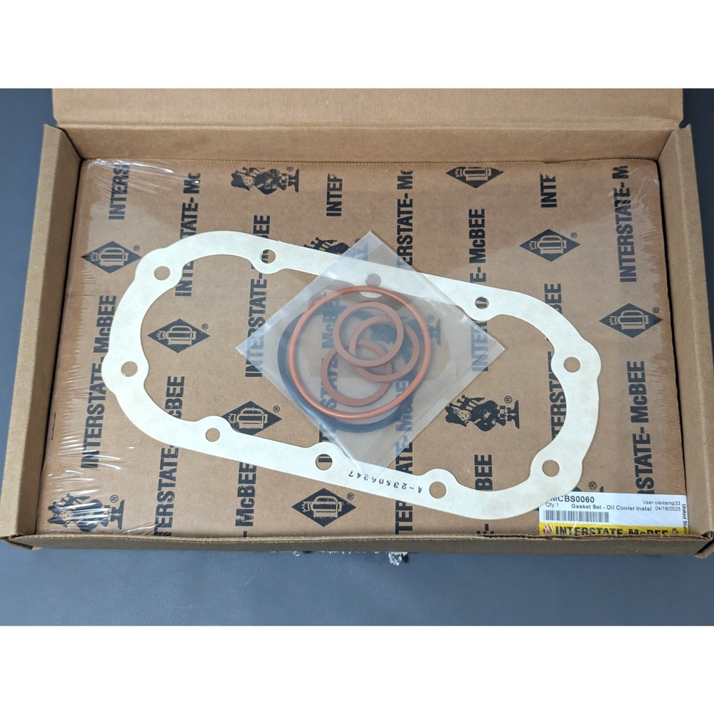 Interstate-McBee MCBS0060 Oil Cooler Installation Gasket Set New Made in USA